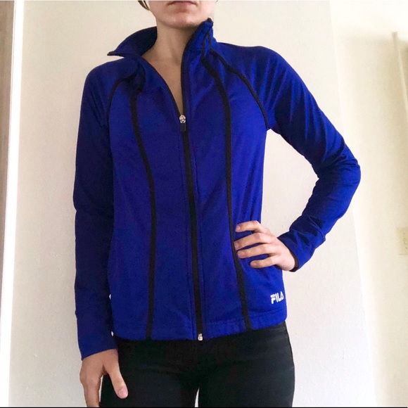 royal blue athletic jacket